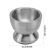 thumbnail image 2 of 1 juego de machacador de ajo manual de acero inoxidable, utensilio de cocina plateado, 2 of 7