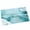 Teal Blue, variant on Eucalyptus Leaves Indoor Door Mat - 16"x24", Non-Slip Welcome Mat for Outdoor, Spring Summer Watercolor Botanical Front Doormat for Entry, Low-Profile Doormat Entrance Rug for Kitchen/Bathroom