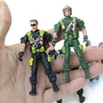 thumbnail image 3 of 10PCS 9CM de acción Fuerza especial Plástico Color aleatorio de simución Niño de juguete CUTICAT Juego de soldado, 3 of 8