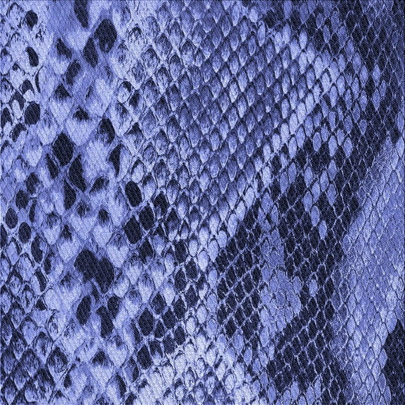 Ahgly Company Indoor Square Patterned Sky Blue Dress Blue Area Rugs, 7' Square