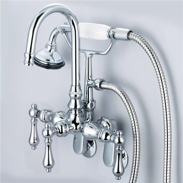 Water Creation F6-0011-01-AL Argent Classique Réglable Propagation Mur Baignoire Robinet & 44; Chrome