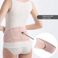 thumbnail image 5 of pink Cinturón abdominal para mujeres embarazadas, cinturón de soporte abdominal transpirable para mujeres embarazadas, cinturón ajustable, 5 of 5