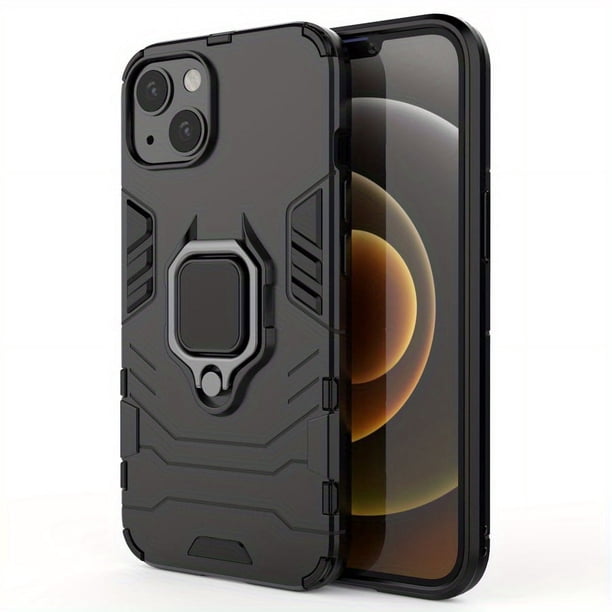 Shockproof Armor Case for iPhone: Protect Your Phone with Shockproof Coque Cover & Ring Holder Stand!