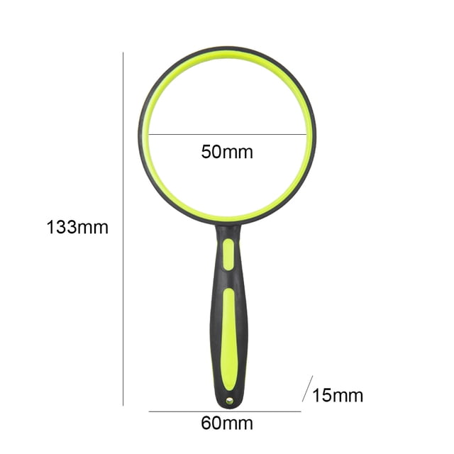 Lupa 6X/5X/4X Lupa Lupa de mano portátil para lectura (verde 60 mm) Ndcxsfigh Para estrenar
