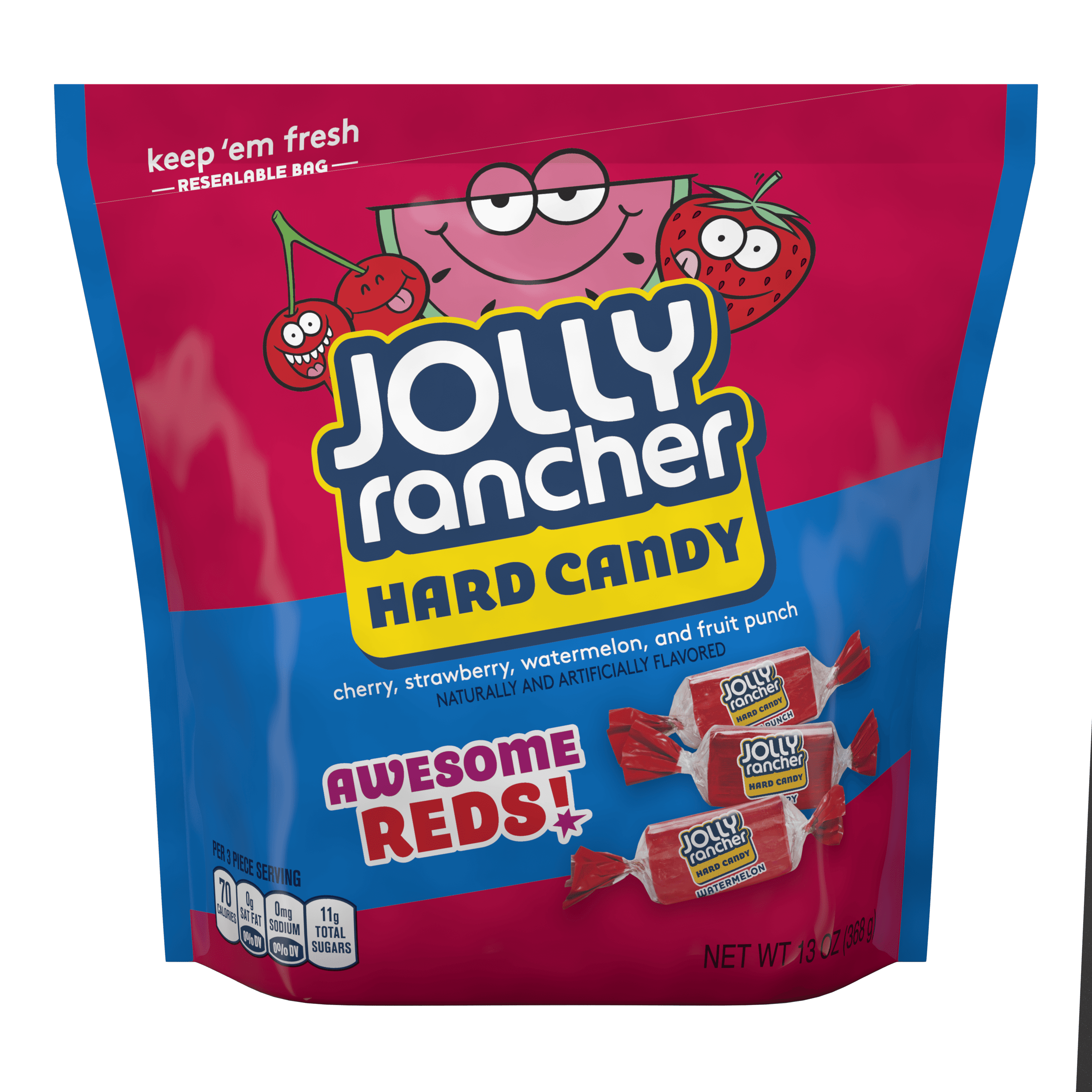 Jolly Rancher Hard Candy Assortment, Awesome Reds, 13 Oz.