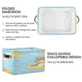 thumbnail image 3 of Cute Bear Floating on Rubber Duckies Square Storage Bins with Handles Collapsible Containing Box 2 Packs, 3 of 9