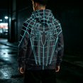 thumbnail image 5 of Spider Hero Pullover Hoodie, Distressed Graphic Printed Drawstring Kangaroo Pocket Sweatshirt for Men Halloween Cosplay, 5 of 5
