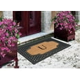 thumbnail image 5 of A1HC Natural Coir Monogrammed Door Mat For Front Door, 23x38, Anti-Shed Treated Durable for Outdoor Entrance, Heavy Duty, Low Profile Door Mat, Easy to Clean, Long Lasting, Front Porch Entry Rug, 5 of 7