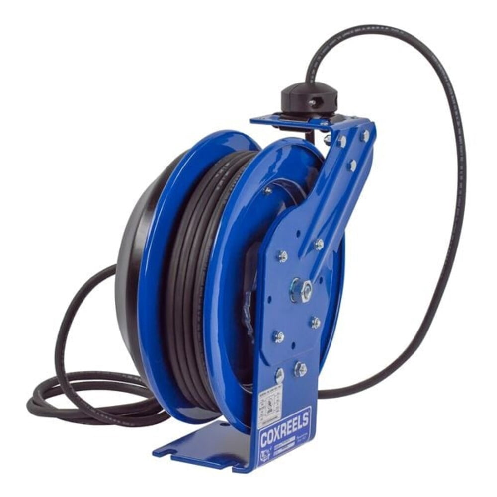 Coxreels Spring Driven Cord Reel Duplex Industrial Rec 12Ga X 50'
