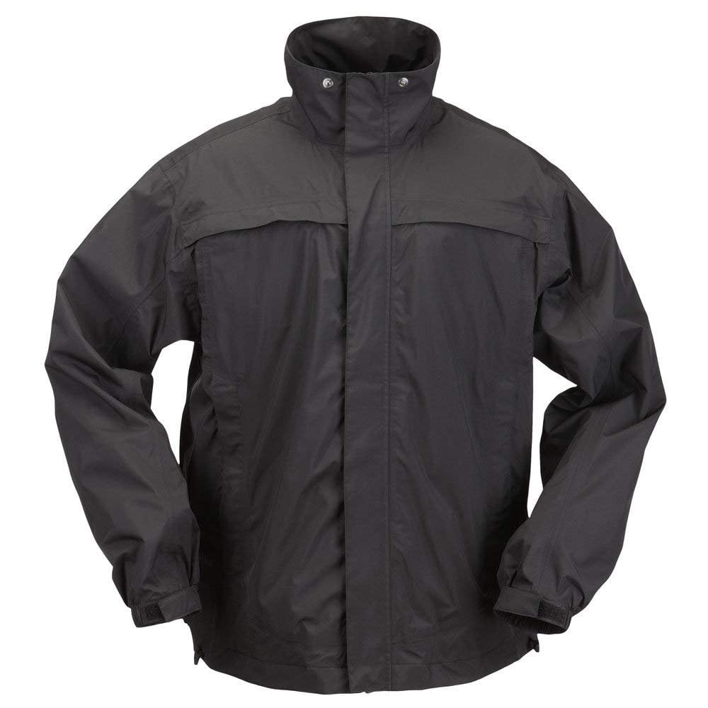 5.11 Tactical - Tac Dry Rain Shell Jacket, Black - Walmart.com ...