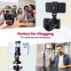 thumbnail image 4 of Metal Phone Tripod Mount ST-10,Universal 360° Smartphone Adaptador con 2 zapatas de montaje en frío,ajustable del teléfono celular abrazadera de soporte,compatible con iPhone,todos los, 4 of 17