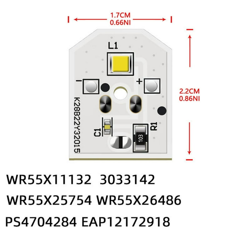 NO or DIM Refrigerator LIGHTS? How to replace LED Light part # WR55X25754  on your GE Refrigerator 