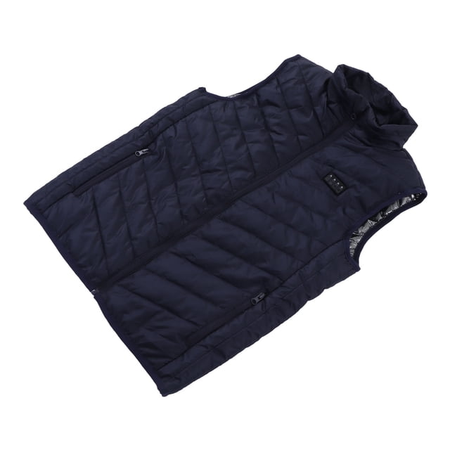 M Buder Chaleco Térmico Eléctrico Inteligente con 17 Zonas de Calefacción y 3 Niveles de Temperatura Ajustable Ropa de Invierno al Aire Libre Seguro y Transpirable Color Azul Rey Talla 5XL