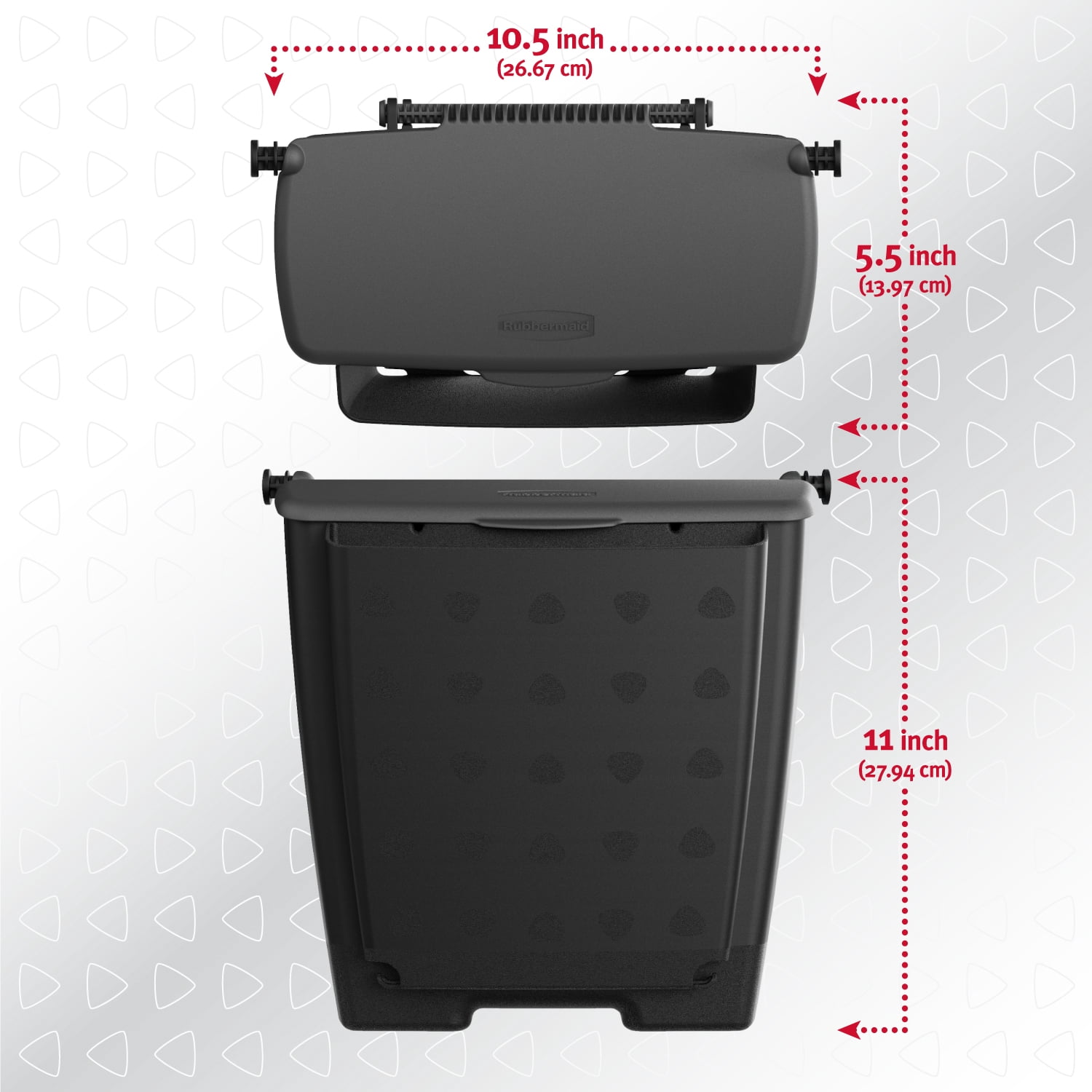 Rubbermaid Trash Bin Organizer Car Interior Organization Convenient Sturdy Trash Can