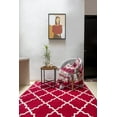 thumbnail image 5 of Furnish My Place Indoor Contemporary Trellis Rug with Jute Backing - 7 ft. 8 in. x 9 ft. 8 in, Red, Modern Geometric, Area Rug for Living Room, Bedroom, Hallway, 5 of 9