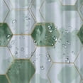 thumbnail image 5 of PRATYUS Sage Green Modern Shower Curtain for Bathroom, Geometric Art Decor Waterproof Bath Curtain, Abstract Fabric Shower Curtain Sets for Home Decor 36x72, 5 of 7