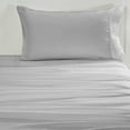 thumbnail image 4 of Topcobe Solid Color Bed Sheet Set for Adults Teens, Queen Size Light Gray, 4 of 6