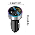 thumbnail image 3 of ddioayh Clearance USB In-Car Adapter Wireless Bluetooth Kit QC3.1 Fast USB Charger Hands Free FM Bluetooth Transmitter, 3 of 3