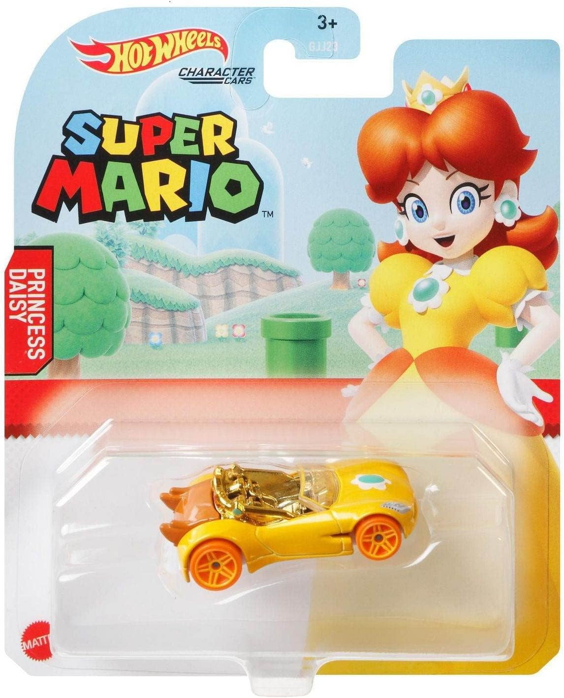 Hot Wheels 2021 Super Mario Character Cars Complete Set of 6 Diecast Vehicles from GJJ23-956G Release