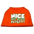 thumbnail image 1 of Nice Until Proven Naughty Screen Print Pet Shirt Orange Xxl (18), 1 of 1