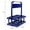Blue, variant on Durable Foldable 6 Pack Wine Rack Cup Organizer Bar Beverage Display Basket Reusable Drink Caddy Holder Beer Bottle Carrier