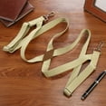 thumbnail image 5 of Buyless Fashion Trucker 2 Pack Suspenders for Men - 48" Elastic Adjustable Straps 1" - X Back Utility Braces - 5149-2-Tan, 5 of 7