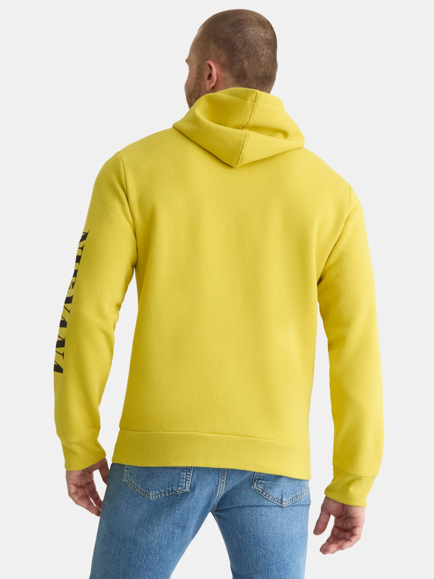 Nirvana Men's & Big Men's Smiley Graphic Pullover Hoodie Sweatshirt, Sizes XS-3XL