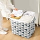 thumbnail image 1 of Cesto Grande para La Ropa Sucia con Asas, Plegable, con Cordón Ajustable. Ideal para El Dormitorio., 1 of 6