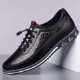 thumbnail image 2 of Men's Large-Size Leather Shoes, Casual Slip-On Loafers, Stylish, 2 of 9