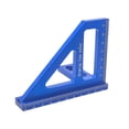 thumbnail image 4 of Regla de medición de ángulo múltiple 45/ de alta regla de alta precisión Triángulo de protractor cuadrado para carpintería de carpintería de 8.5x7.9x11.2cm, 4 of 8