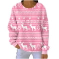 thumbnail image 2 of FDGIU Cute Christmas Pullover for Women, Long Sleeve Tunic Sweatshirt with Holiday Print, Loose Fit Crewneck Warm Top, 2 of 7