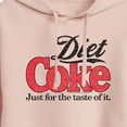 thumbnail image 3 of Diet Coke - Retro Logo - Juniors Cropped Pullover Hoodie, 3 of 5