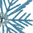 thumbnail image 4 of Northlight Glittered Snowflake Metal Christmas Ornament - 10" - Blue, 4 of 7