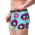 thumbnail image 3 of Wukai Donuts Print Men’s Underwear Breathable Boxer Briefs,&nbsp;Moisture Wicking & Breathable-Small, 3 of 7
