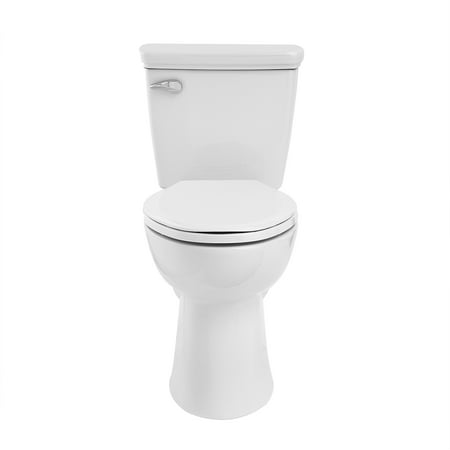 Mainstays Single Flush High Efficiency 2-Piece Elongated Ceramic Toilet with Seat