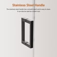 thumbnail image 5 of 56-60" W x 60" H Frameless Single Sliding Shower Door, 5/16" Tempered Glass, 5 of 9