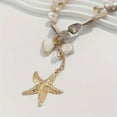 thumbnail image 3 of Ocean Storm Simia Y-shaped necklace, natural irregular shell and starry fish pendant, uncoated Bohemian fashionable sea shell necklace, suitable for daily wear and gift occasions, suitable for all sea, 3 of 5