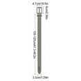 thumbnail image 4 of Guardurnaity Cinturón trenzado de cuero de primera calidad para hombre, cinturón de cuero informal tejido ajustable para pantalones vaqueros Cinturones Marrón claro, 4 of 6