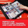 thumbnail image 4 of EVORETRO Graded Card Storage Binder &acirc; Diamond PU Leather Binder Fits 36 PSA, CGC Slabs, Card Graded Organizer with Zipper Closure for Collectible Protection &, 4 of 9