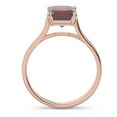 thumbnail image 4 of 2.50 Carat Emerald Cut Garnet Gemstone Wonderful Proposal Ring for Women 14K Rose Gold Size 9.5 by Diamond Capitals, 4 of 8