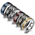thumbnail image 2 of Dragon Pattern Rings Men Stainless Steel Ring Jewelry, 2 of 4