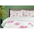 thumbnail image 4 of Ambesonne Flowers Duvet Cover Set, Floral Patterns Country, 2-Calking, Pink White, 4 of 7