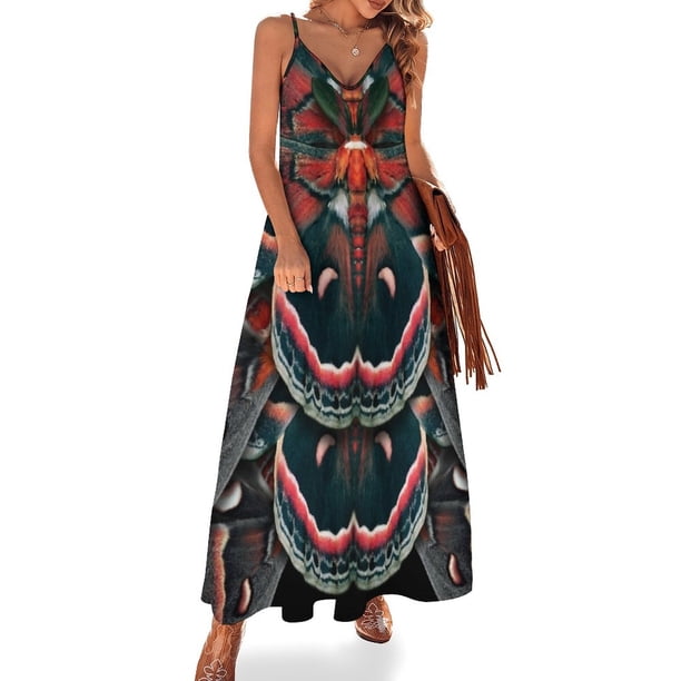 Cecropia Moth Mandala - Vestido sin mangas simétrico vestidos estilo coreano conjuntos elegantes para mujer Vestido vintage vestido de vendaje