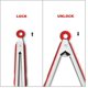 thumbnail image 4 of Premium 304 Stainless Steel Barbecue Turners, Heavy Duty Non-Stick BBQ Cooking Kitchen Tongs, 9" and 12" Red, 4 of 5