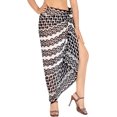 thumbnail image 3 of HAPPY BAY Women's Beachwear Summer Bikini Wraps Beach Wrap Sarong Coverups Skirt Swim Cover up Swimwear Swimsuit Coverups for Women One Size Coal, Partout, 3 of 4