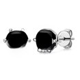 thumbnail image 2 of Pendientes clásicos de moissanita de color D que combinan con todo, pendientes de encaje de seis garras para mujer en plata de ley 925, 2 of 4