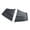 Matt black, variant on Fanoery 2Pcs Motorcycle Wind Wing Universal Winglets Side Fairing Winglets