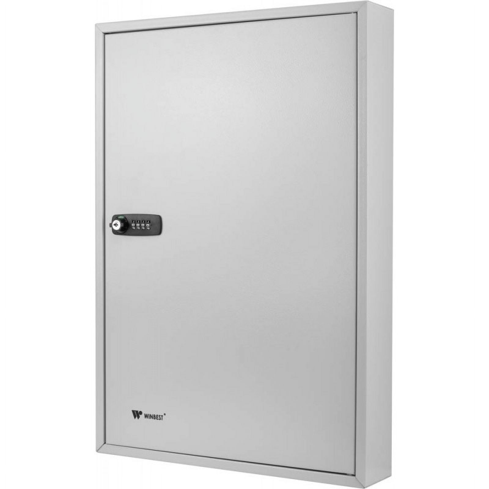 Winbest Steel 100 Key Safe Wall Mount Cabinet Storage Key Lock Safe Box with Combo Lock