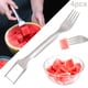 thumbnail image 1 of Cortador Tenedores Frutas Duradero 2 en 1 Accesorios para Cortar Tenedor Sandía, 1 of 9