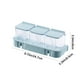 thumbnail image 3 of Juego de tarros transparentes de especias montados en la pared, tapa abatible de plástico, organizador de condimentos con cuchara para almacenamiento en la cocina, 3 of 6